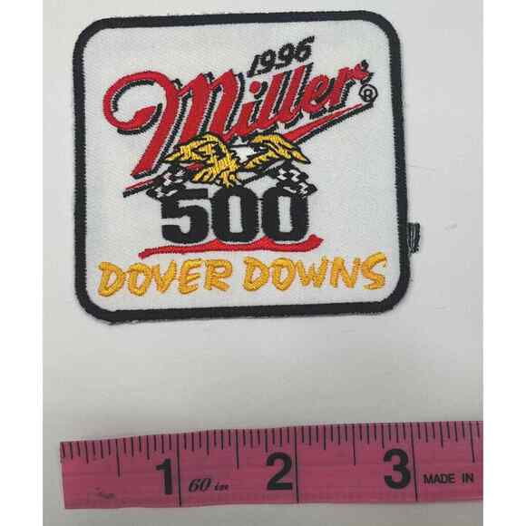 NASCAR PATCH 1996 MILLER 500 DOVER DOWNS PATCH 3" - Picture 2 of 3